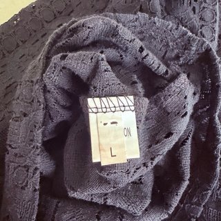 Camisa negra de encaje verano