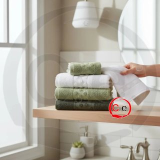 Set 6 Asciugamani Vingi Spugna Doppia