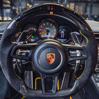 Volante Porsche GT3 Carbono Piel
