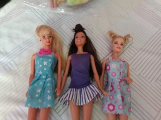 Lote 3 Barbies Vestidos Verano