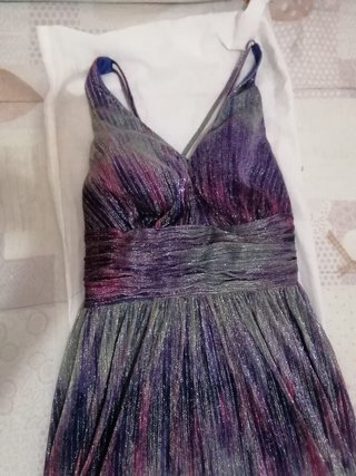 Abito da cerimonia donna viola e argento