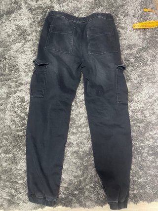 Pantalones cargo slim negros niño