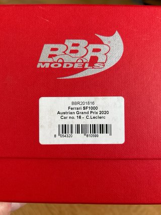 BBR Ferrari SF1000 Leclerc 1:18 GP Austria 2020