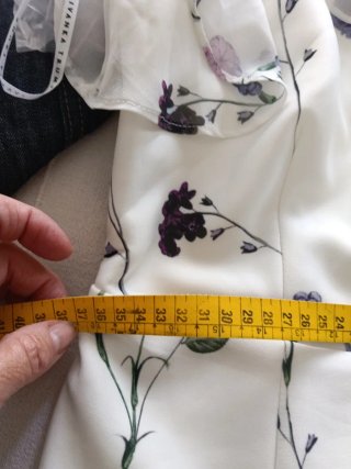 Vestido floral blanco talla S