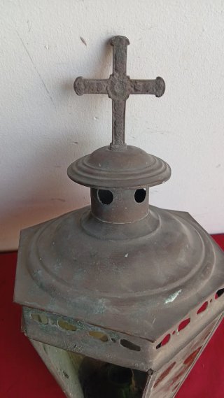 2 Faroles de Iglesia con Cruz