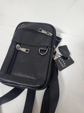 Borsa tracolla uomo pelle nerain vera pelle