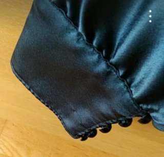 Blusa fiesta bordada negra talla única