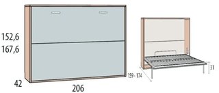 Cama Abatible Matrimonio WIN 135x190