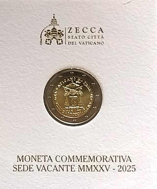 Moneda 2€ Vaticano Sede Vacante MMXXV
