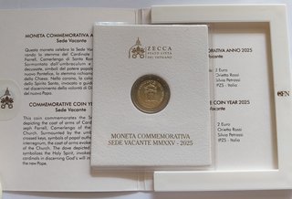 Moneda 2€ Vaticano Sede Vacante MMXXV