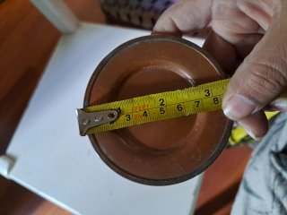 Jarrón pequeño de cobre