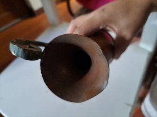 Jarrón pequeño de cobre