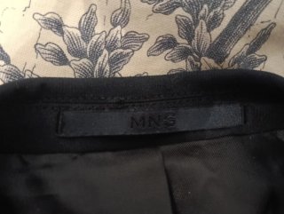 Traje Chaqueta Mango Azul Nuevo