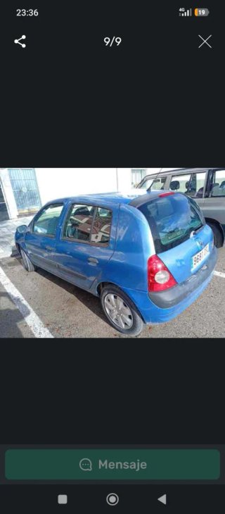 Renault Clio con centralita y embrague nuevos