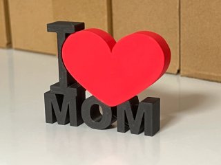 Figura I Love Mama Corazón Rojo 24cm