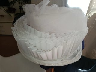 Cancán Fallera Adulta Blanco Tallas varias