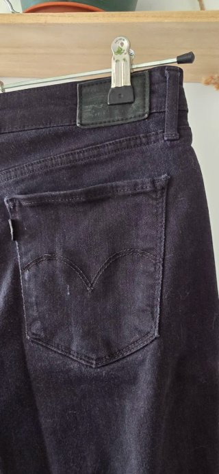 Levi's 711 Skinny Jeans Negros Talla 26