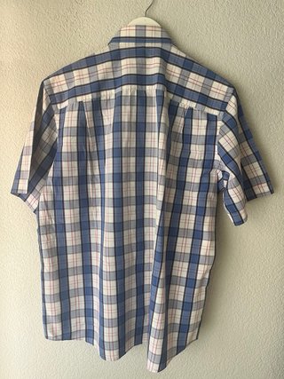 Camisa Dustin cuadros Talla L (4) Azul/Blanco