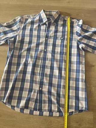 Camisa Dustin cuadros Talla L (4) Azul/Blanco