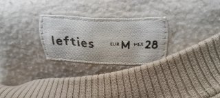 Conjunto Chándal Lefties Beige y Negro Talla M