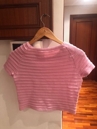 Conjunto falda y top rosa t.40