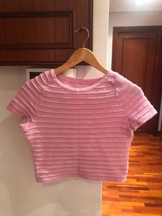 Conjunto falda y top rosa t.40