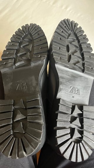 Botines piel negros Zara Talla 41