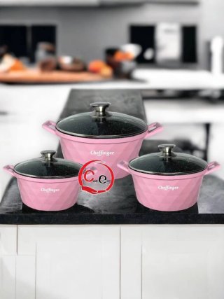 Set 3 Casseruole Cheffinger Diamantate