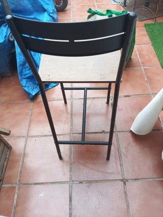 Taburete Alto Hierro y Madera