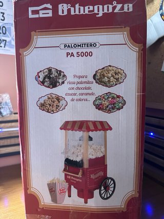Máquina de Palomitas Orbegozo Vintage Roja