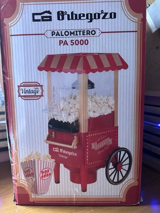 Máquina de Palomitas Orbegozo Vintage Roja