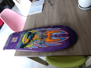 Tabla  de skate  santa cruz natas kaupas evil cat