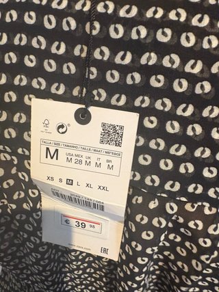 Vestido Zara estampado