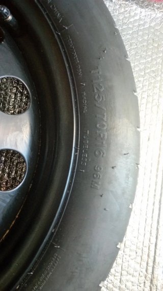 Rueda de repuesto / emergencia 125 /70 R16