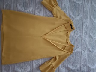 Vestido Zara Amarillo Talla L
