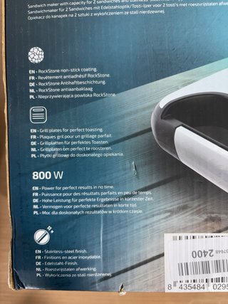 Sandwichera Cecotec Rock'nToast Grill 800W