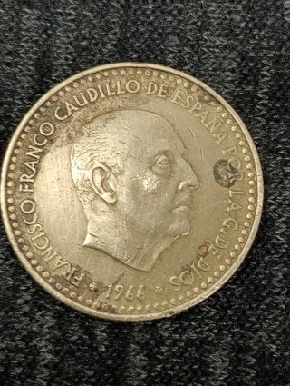7 Monedas 1 Peseta Franco España