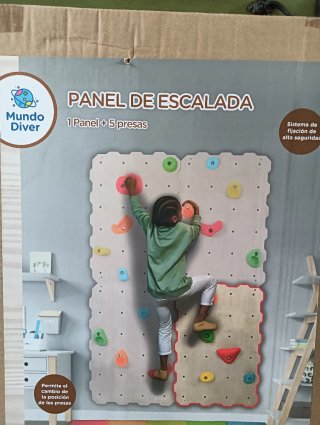 Panel Escalada Infantil Mundo Diver + Presas