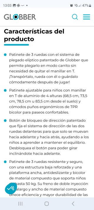 Patinete Globber Elite Deluxe Luces de 3 a 9 años
