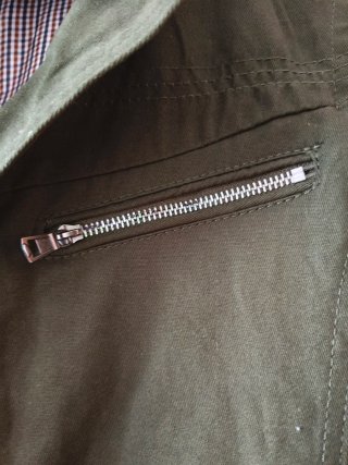 Chaqueta Sahariana verde militar-Talla M