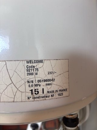 Termo eléctrico 15L
