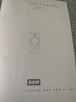 4 altavoces B&W DM602 + DS6 THX