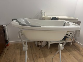 Bañera bebé grande con termómetro