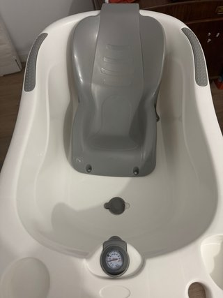 Bañera bebé grande con termómetro