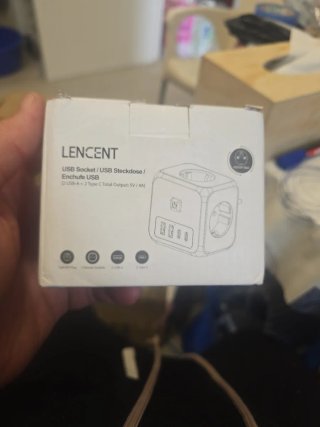 Cubo Lencent 7-en-1, Adaptador de Corriente