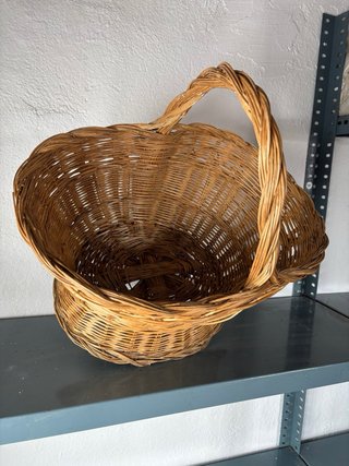 Cesta Mimbre Hecha a Mano