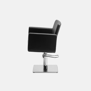Silla Peluquería Profesional Negra Moderna