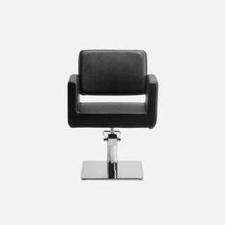 Silla Peluquería Profesional Negra Moderna