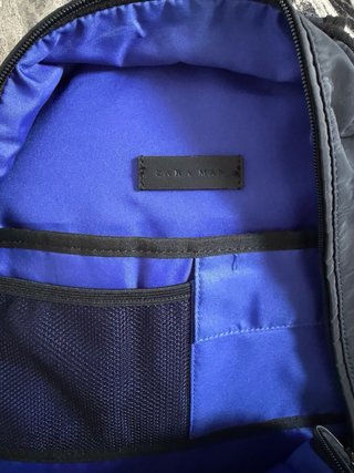 Mochila Zara Hombre Negra y Gris