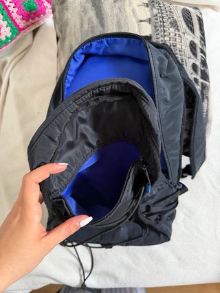 Mochila Zara Hombre Negra y Gris